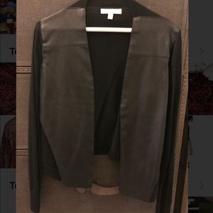 Banana Republic Merino Sweater with Faux Leather